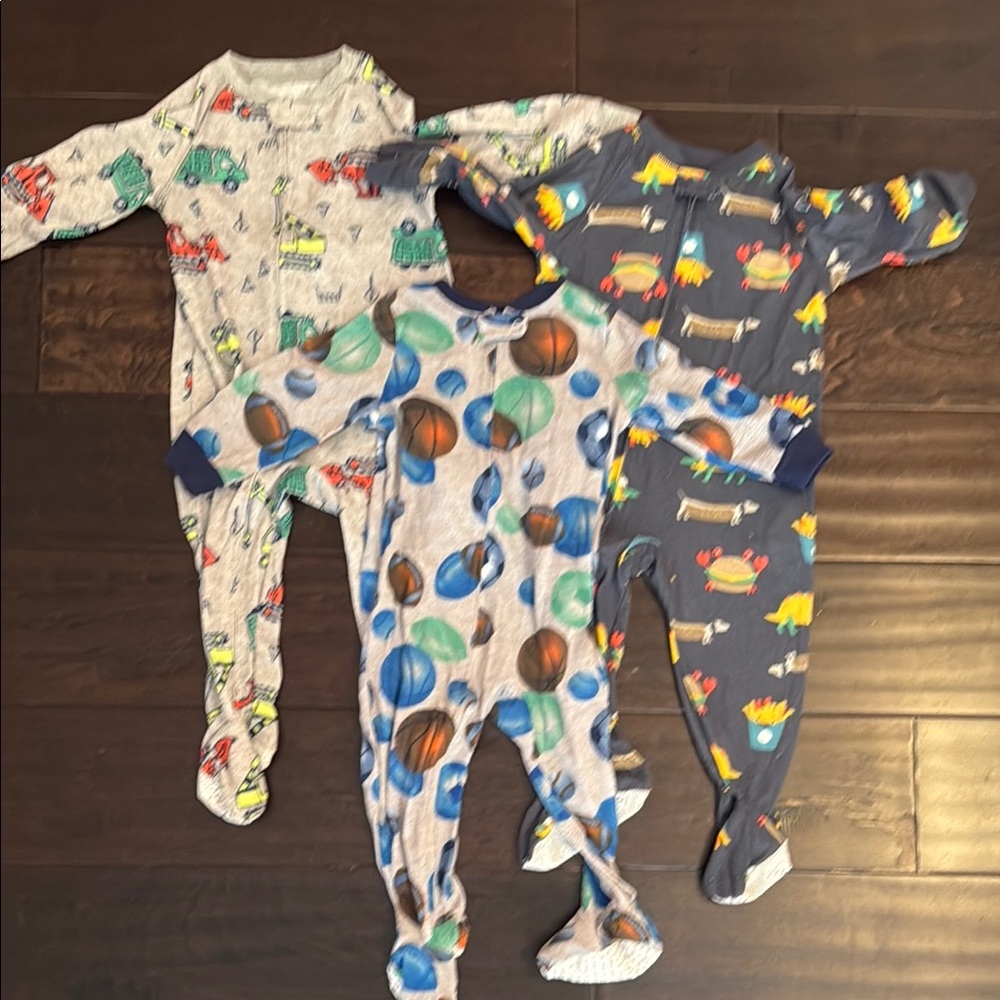 Bundle of Carter’s Baby Boys One Piece Footie Pajamas Sleep and Plays!